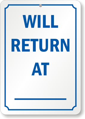 Will-Return-At-Sign-S-9368